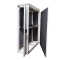 Schmaler Sicherheits-Serverschrank SR1200 - schallgedämmt - Tiefe 800 mm - inkl. 2 Lüfter - für SoHo, Praxis, Kanzlei - reinweiß