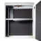 Schmaler Sicherheits-Serverschrank SR1200 - schallgedämmt - Tiefe 800 mm - inkl. 2 Lüfter - für SoHo, Praxis, Kanzlei - reinweiß