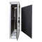 Schmaler Sicherheits-Serverschrank SR1200 - schallgedämmt - Tiefe 800 mm - inkl. 2 Lüfter - für SoHo, Praxis, Kanzlei - reinweiß