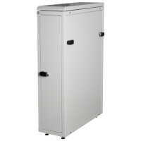 Schmaler Sicherheits-Serverschrank SR1200 L Basic - Breite 300 mm x Tiefe 1000 mm - sehr platzsparend - reinweiß
