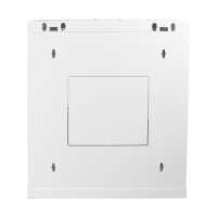 19"-Netzwerkschrank SWA von IT-BUDGET - 12 HE - BxT 570 x 450 mm - Sichttür - Seiten abnehmbar - Wand- + Standmontage - reinweiß