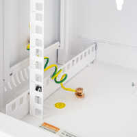 19"-Netzwerkschrank SWA von IT-BUDGET - 4 HE - BxT 570 x 350 mm - Sichttür - Seiten abnehmbar - Wand- + Standmontage - reinweiß