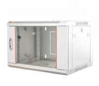 19"-Netzwerkschrank SWA von IT-BUDGET - 4 HE - BxT 570 x 450 mm - Sichttür - Seiten abnehmbar - Wand- + Standmontage - reinweiß