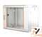 19"-Netzwerkschrank SWA von IT-BUDGET - 6 HE - BxT 570 x 450 mm - Sichttür - Seiten abnehmbar - Wand- + Standmontage - reinweiß