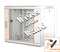 19"-Netzwerkschrank SWA von IT-BUDGET - 9 HE - BxT 570 x 450 mm - Sichttür - Seiten abnehmbar - Wand- + Standmontage - reinweiß