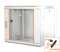 19"-Netzwerkschrank SWA von IT-BUDGET - 9 HE - BxT 570 x 450 mm - Sichttür - Seiten abnehmbar - Wand- + Standmontage - reinweiß