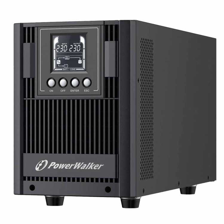 POWERWALKER by BLUEWALKER Online USV-Anlage - VFI 2000 AT - 1800 W - Eingang C14 - 4 x Schuko-Ausgang