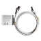 IT-BUDGET Vollkupfer Premium Patchkabel - Flex AWG 26 -  Cat.8.1 - 2000 MHz - halogenfrei - PoE+ - 40GBit - grau - 1,5 m
