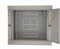 19"-Netzwerkschrank AAR - 12 HE - Tiefe 450 mm - Perforierte Tür - mit Ventilator, Thermostat, Fachboden - lichtgrau