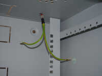 19"-Netzwerkschrank AAR - 12 HE - Tiefe 450 mm - Sichttür - mit Ventilator, Thermostat, Fachboden - lichtgrau