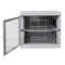 19"-Netzwerkschrank AAR - 12 HE - Tiefe 450 mm - Sichttür - mit Ventilator, Thermostat, Fachboden - lichtgrau