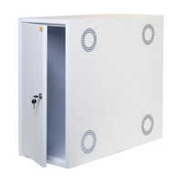 Towergehäuse-Schutzschrank T800 RESISTER - Hoher Staubschutz IP 50 mit aktiver Belüftung - HxBxT 700x330x800 mm - weiß