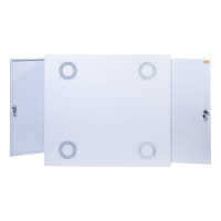 Towergehäuse-Schutzschrank T800 RESISTER - Hoher Staubschutz IP 50 mit aktiver Belüftung - HxBxT 700x330x800 mm - weiß
