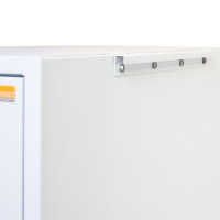 Towergehäuse-Schutzschrank T800 RESISTER - Hoher Staubschutz IP 50 mit aktiver Belüftung - HxBxT 700x330x800 mm - weiß