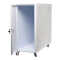 Towergehäuse-Schutzschrank T800 RESISTER - Hoher Staubschutz IP 50 mit aktiver Belüftung - HxBxT 700x330x800 mm - weiß