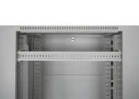 19"-Netzwerkschrank SRK von IT-BUDGET - 38 HE - BxT 800x800 mm -  perforierte Doppeltüren vo + hi - Flatpack - lichtgrau
