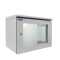 19"-Netzwerkschrank RESISTER Pro mit Regendach - IP66 für Outdoor + Industrie - Sichttür - 7 HE - 600x400 mm - lichtgrau