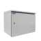 19"-Netzwerkschrank RESISTER Pro mit Regendach - IP66 für Outdoor + Industrie - Vollblechtür - 7 HE - 600x400 mm - lichtgrau