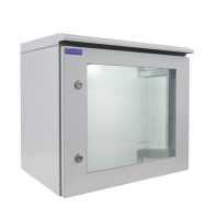 19"-Netzwerkschrank RESISTER Pro mit Regendach -...
