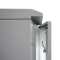 19"-Netzwerkschrank RESISTER Pro mit Regendach - IP66 für Outdoor + Industrie - Sichttür - 9 HE - 600x400 mm - lichtgrau