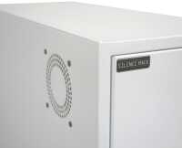 Schallgedämmter Tower-Gehäuse Schutzschrank T800 SILENCE - 1 SILENT-Ventilator - HxBxT 600x330x800 mm - weiß