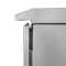 19"-Netzwerkschrank RESISTER Pro mit Regendach und Sockel - IP66 für Outdoor + Industrie - Vollblechtür - 12 HE - 600x600 mm - lichtgrau