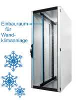 19"-Serverschrank VX IT von RITTAL vorbereitet für In-Rack-Wandklimaanlage - 42 HE - BxT 800x1200mm - Sichttür - Vollblechrücktür - lichtgrau