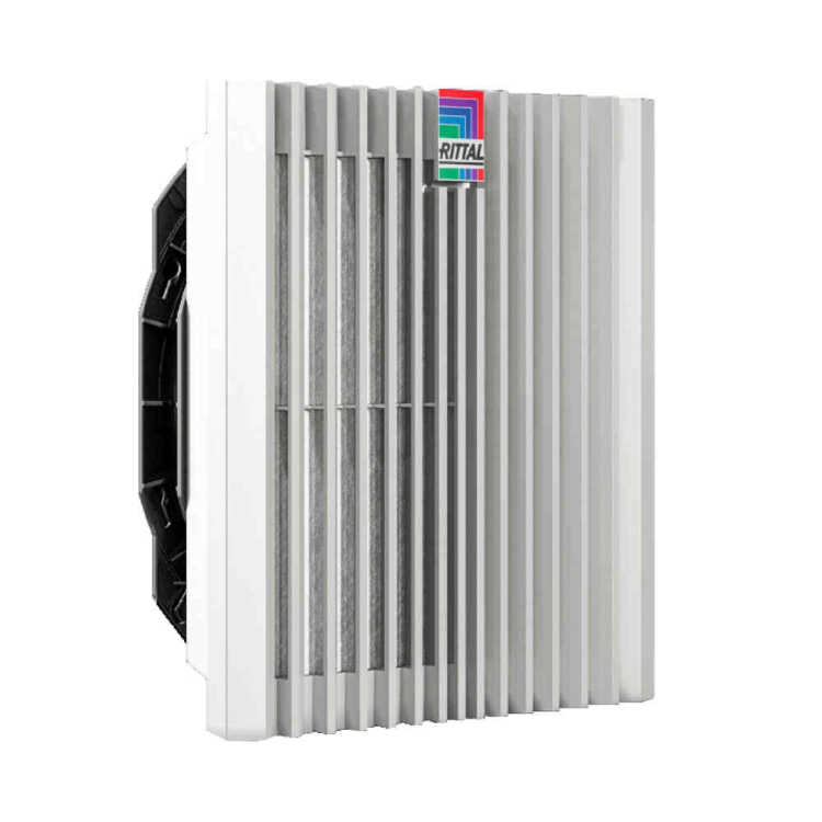 Blue e+ EMV Filterlüfter - Luftdurchsatz 175 m³/h - 230 V - BHT 255 x 255 x 129 mm - lichtgrau