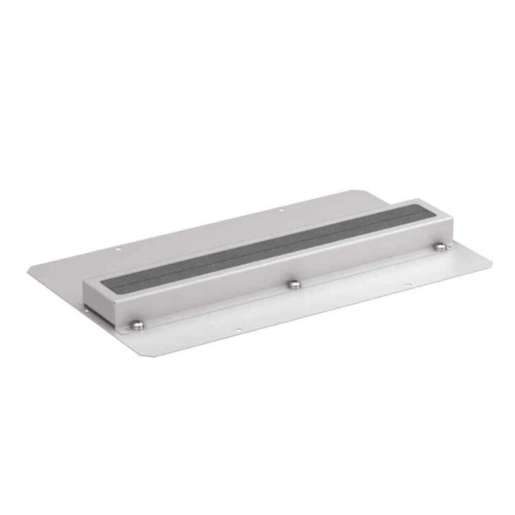 Abdeckplatte für SZB/Silence Rack Dach/Boden - Schaumdurchlass - 380x210 mm - lichtgrau