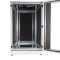 Schallgedämmter Serverschrank SCHÄFER IS-1 silenced - 25 HE - BxT 600x800 mm - Sichttür - Vollblechtür - Sockel - 2 Silent-Ventilatoren - lichtgrau