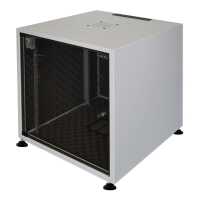 Schallgedämmter 19"-Schrank SILENCE RACK Office - 10 HE - 1 SILENT-Lüfter - BxT 600x600 mm - Glastür - lichtgrau