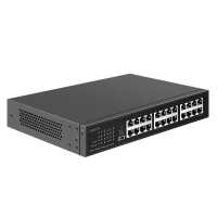19"-Switch von LOGILINK - 24 Port - 1 Gbit/s - schwarz