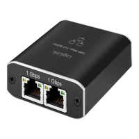 Gigabit-Ethernet-Splitter von LOGILINK -1000 Mbit/s - USB-Stromversorgung - Aluminium - schwarz