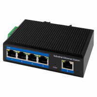 Industrial Switch von LOGILINK - 5 Port - 100 Mbit/s - Aluminium - schwarz