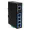 Industrial Switch von LOGILINK - 5 Port - 100 Mbit/s - Aluminium - schwarz