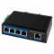 Industrial Switch von LOGILINK - 5 Port - 100 Mbit/s - Aluminium - schwarz