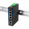 Industrial Switch von LOGILINK - 5 Port - 100 Mbit/s - Aluminium - schwarz