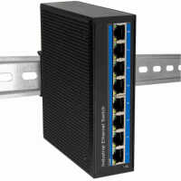 Industrial Switch von LOGILINK - 5 Port - 1 Gbit/s - Aluminium - schwarz