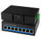 Industrial Switch von LOGILINK - 5 Port - 1 Gbit/s - Aluminium - schwarz