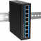 Industrial Switch von LOGILINK - 5 Port - 1 Gbit/s - Aluminium - schwarz