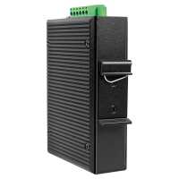 Industrial Switch von LOGILINK - 4 Port + 1 SFP Port - 1 Gbit/s - Aluminium - schwarz