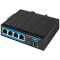 Industrial Switch von LOGILINK - 4 Port + 1 SFP Port - 1 Gbit/s - Aluminium - schwarz