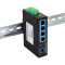 Industrial Switch von LOGILINK - 4 Port + 1 SFP Port - 1 Gbit/s - Aluminium - schwarz