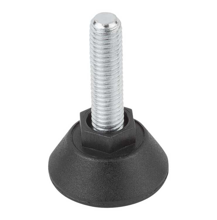 Nivellierfuss - 1 Stück - M10 Gewinde - Gesamthöhe 41 mm