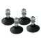 Set Nivellierfüße - 4 Stück + Muttern - M10 Gewinde - Gesamthöhe 41 mm