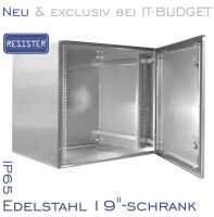 19"-Netzwerkschrank RESISTER Pro - Edelstahl - IP66...