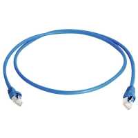 TELEGÄRTNER Premium Patchkabel - S/FTP - Cat 6A - Cat.7 Kabel - halogenfrei - GHMT-zert. - UL listed - 5 m - blau