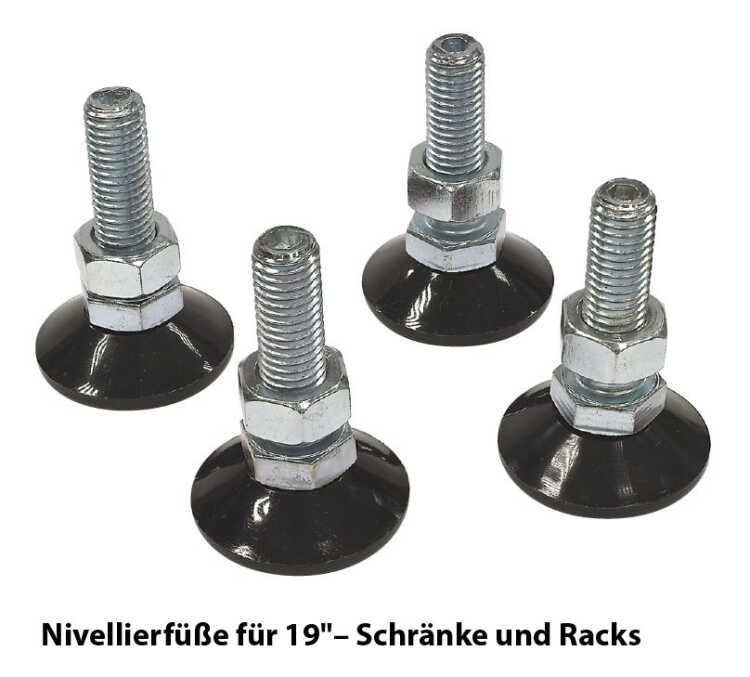 Nivellierfüße / höhenverstellbare Füße M12x40 mm - 4er Pack