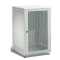 19"-Serverschrank SCHÄFER NT Mini Rack - 18 HE - BxT 570 x 600 mm - lichtgrau - perforierte Fronttür