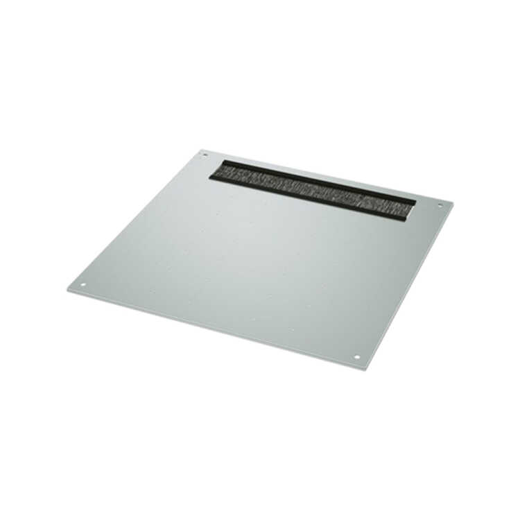 Dach für SCHÄFER IS-1 Rack - mit Kabeleinlass, vorbereitet für 6 Lüfter - B x T 700 x 1000 mm - lichtgrau